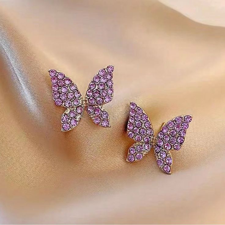 Sparkle Butterfly Studs