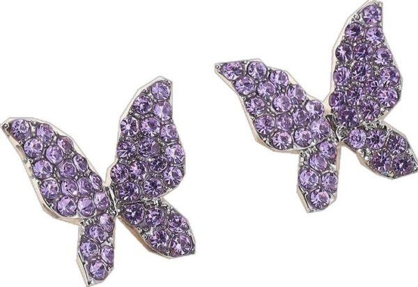 Sparkle Butterfly Studs - Image 4